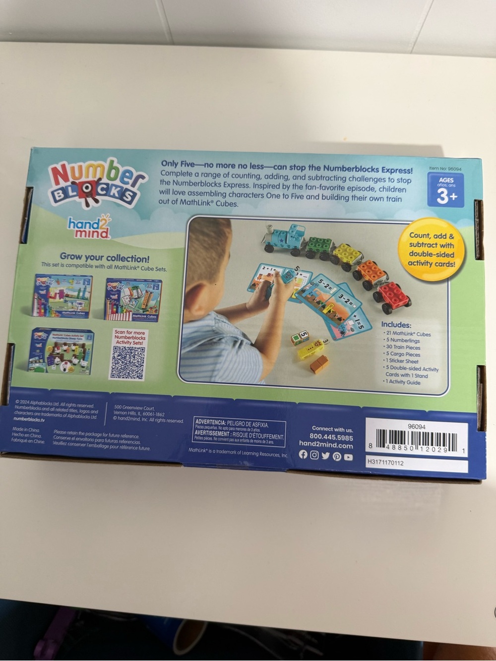Hand2Mind Numberblocks Express Train MathLink Cubes Activity Set - Picture 4 of 5